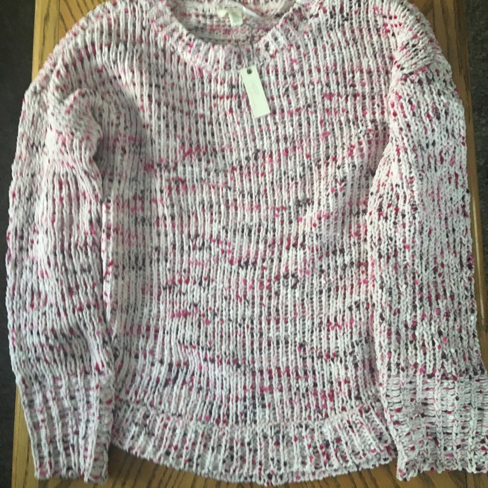 Cupio Blush soft chunky sweater variegated color